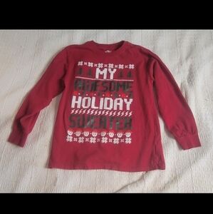 Boys holiday time Christmas sweater size L 10/12
